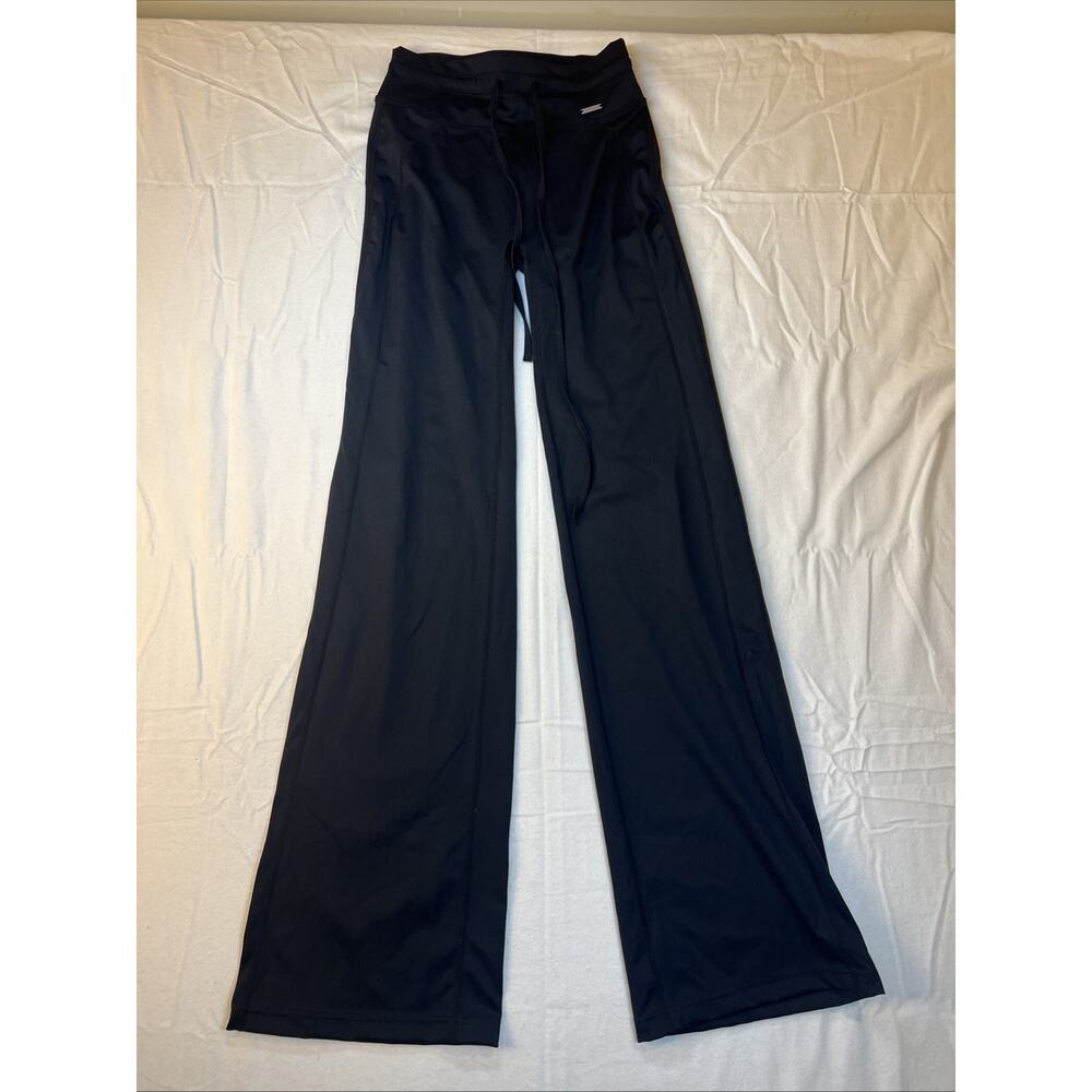 ZIMO Black Flare Workout‎ Pants Small Pull on Drawstring Activewear